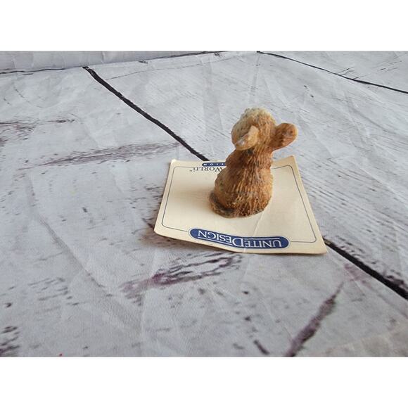 Itty Bitty World United Designs Mouse Mini Figurines On Paper VTG 1986 - Picture 4 of 7